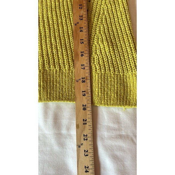 SO Goods For Life Womens Yellow Crew Neck Pullover Sweater Size Small Preowned - Picture 7 of 12